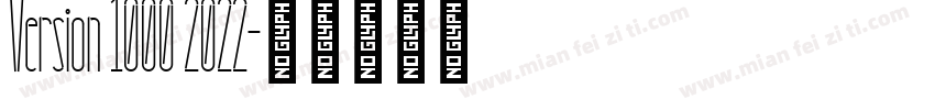 Version 1000 2022字体转换